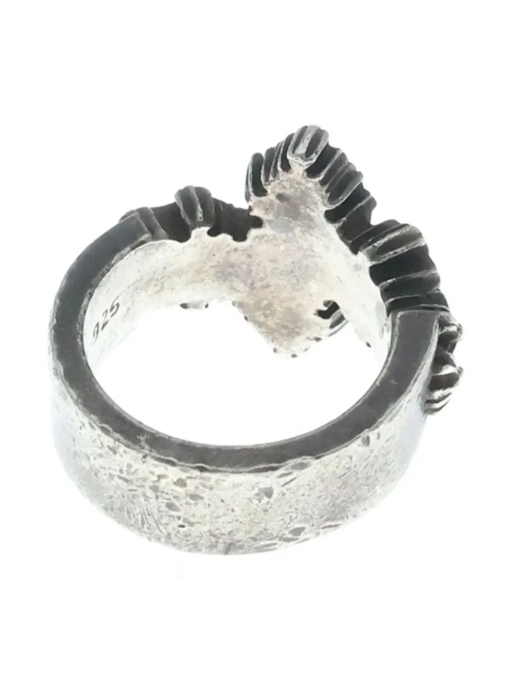 Chrome Hearts Cemetery Points Ring Silver